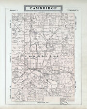1902 Map of Cambridge Township Guernsey County Ohio