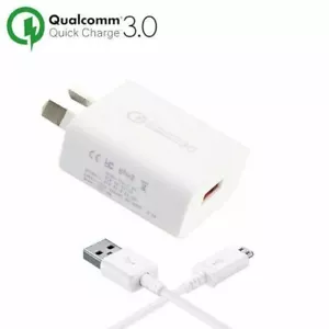 Genuine 9V 12V ADAPTIVE FAST AC Wall Charger For SAMSUNG S9 S8 S7 Edge Note 9 8 - Picture 1 of 15
