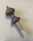 Antique Wooden Furniture Finial Top Knob Antique Turned Cabinet Threaded Dowel