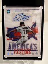Edward Cabrera America's Pastime Auto /10 SSP Rookie RC Miami Marlins 