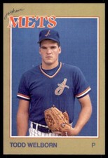 1988 Grand Slam Baseball Card Todd Welborn A Jackson Mets #16
