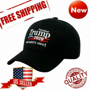 Donald Trump 2020 Hat Keep Make America Great Again No More Bullshit Black Cap - Picture 1 of 7