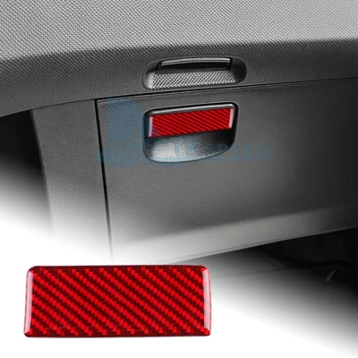 For Toyota Yaris 2006-2011 Red Carbon Fiber Passenger Toolbox Switch Sticker - image 1 of 4
