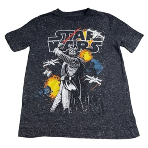 Star Wars Darth Vader T-Shirt Boy’s XS Gray Space Crewneck Front Graphics - Picture 1 of 3