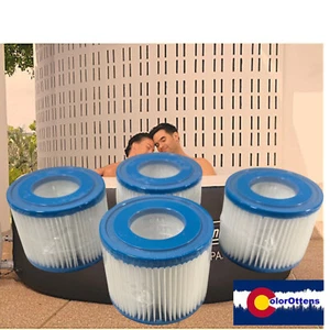 Paquete de 4 filtros de piscina SPA tipo VI para bañera de hidromasaje para Coleman Saluspa Lay-Z-Spa - Imagen 1 de 3