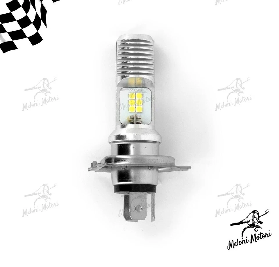 Lampadina a LED 6000k attacco HS1 H4 per Vespa Scooter e Moto 12V 35/35 - Immagine 1 di 1