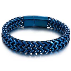 Hot Men Women Stainless Steel Franco Link Chain Bangle Bracelet Street Party - Picture 1 of 19