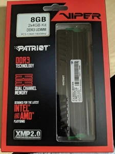 NEW 2x Patriot Viper Extreme 4GB DDR3 RAM UDIMM 1600MHz (8GB Total) PC3-12800 - Picture 1 of 2