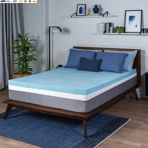 King Size, 3-Inch, Gel Swirl Memory Foam Mattress Topper Made in USA. - Picture 1 of 5