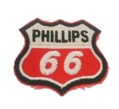 Parche para coser bordado a gas y petróleo Phillips 66 colores rojo, negro y blanco Foto 1 de 3