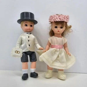 VTG MADAME ALEXANDER MCDONALDS FLOWER GIRL &BOY RING BEARER DOLLS - Picture 1 of 6