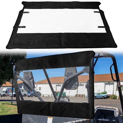 UTV Rear Windshield Soft For CFMoto Uforce 800 2017 & Yamaha Rhino 450 600 700 - Image 1 of 4