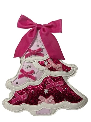 Bolso Bandolera Betsey Johnson Kitsch XO Feliz Navidad Árbol Coqueta Arco Brillo Foto 1 de 4