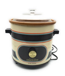 Vintage Rival Crock Pot Slow Cooker 3.5 Qt Model 3100/2 Tested & Works - Picture 1 of 8