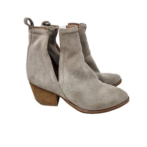 Jeffrey Campbell Leder Wildleder Cutout Orwell Stiefeletten Blockabsatz Größe 8,5 - Bild 1 von 8
