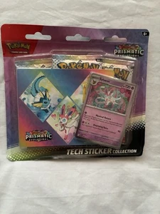 Pokémon Scarlet Violet Prismatic Evolutions Sylveon Tech Sticker Collection - Picture 1 of 4