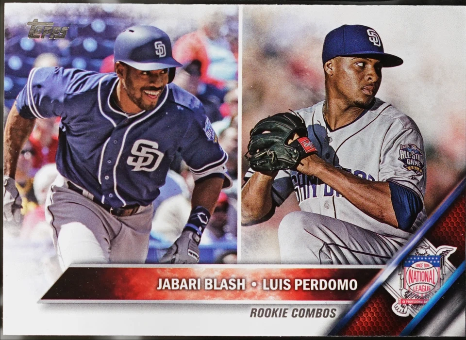 2016 Topps Update Baseball Jabari Blash / Luis Perdomo RCOM, RC #US123 NM - Image 1 of 1