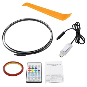 Sound Responsive Car LED Ambient Lighting Kit with Remote and App Control - Picture 1 of 6
