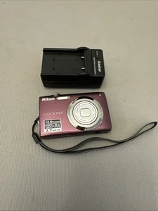 Nikon Coolpix S3000 Purple Digital Camera For Parts *Read - Picture 1 of 10