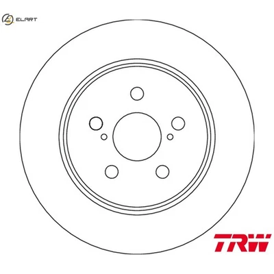 2x BRAKE DISC DF6828 FOR TOYOTA M15A-FXE 1.5L 3cyl YARIS - Image 1 of 4