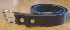 Cinturón de cuero negro en relieve Eagle Wings para hombre talla 48-50 hebilla extraíble motociclista - Imagen 1 de 10