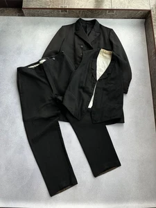 Vintage Victorian /Edwardian 1920s 1940s Three Piece Suit – Tailcoat, Vest & Hig - Picture 1 of 24