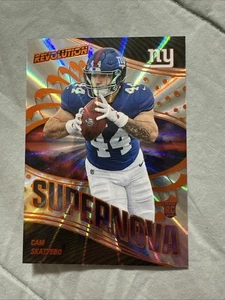 2025 Revolution Football Cam Skattebo RC Supernova Sunburst /18 #22 Rookie Card - Picture 1 of 10