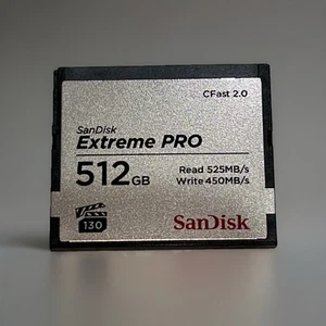 Sandisk Sdcfsp-512G-A46D Extreme Pro Cfast 2.0 512Gb Full Hd 4K Video Recording - Picture 1 of 2