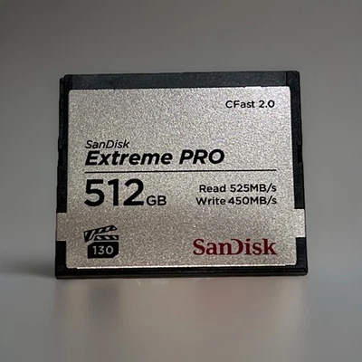Sandisk Sdcfsp-512G-A46D Extreme Pro Cfast 2.0 512Gb Full Hd 4K Video Recording - Image 1 of 2