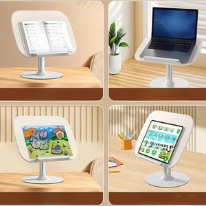 Book Stand Decor Adjustable Height Book Holder for Book Lovers Kitchen Home - Picture 1 of 6