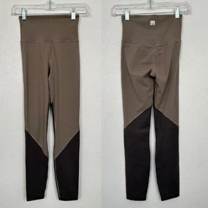 Vuori Colorblock Studio Leggings Light Oregano Green Athleisure Yoga Women's XS - Picture 1 of 9