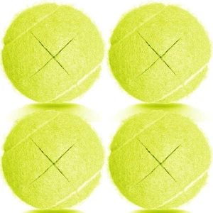 Tennis Balls for Walkers Pre Cut, 4Pcs Walker Precut Yellow-4pcs  - Picture 1 of 6