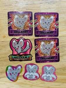 Minccino Pokemon Seal sticker Nintendo 7 Sheets PSM-19 F/S - Picture 1 of 5