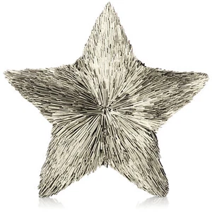 Deko-Stern 3D aus Kunststoff, metallisch glänzender Dekostern, champangerfarben - Bild 1 von 6