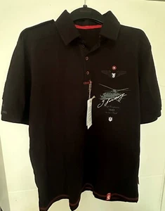 Sikorsky S-58 Aviatsiya Halychyny Premium Mens Polo Shirt Ukraine Aviation XL - Picture 1 of 10