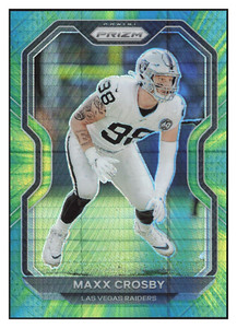 2020 Panini Prizm Hyper Prizm Maxx Crosby #136 #147/175 Oakland Raiders