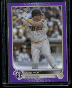 2022 Topps Chrome Update #USC82 Luke Voit Purple Refractor - Picture 1 of 2