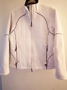 Women's Quilted Winter White Jacket - by Hot Chilly's - Size L ~NEW - Picture 1 of 8