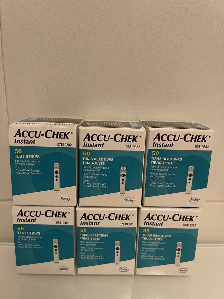 Tiras Roche Accu-Chek Instant 50 Tiras Reactiva 6 Cajas - Imagen 1 de 1