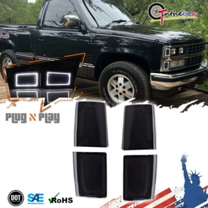 For 88-93 C K 1500 2500 3500 Suburban Blazer White LED Side Marker Signal Lights - Picture 1 of 11
