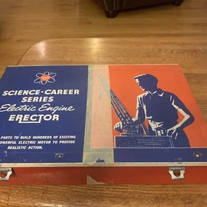 Gilbert Erector Set Electric Engine 10057 Science Career Series 1950s Steel - Picture 1 of 8