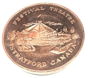 inv.# C1957 STRATFORD, CANADA SHAKESPEARE FESTIVAL ( maybe BRONZE ) MEDAL, - Picture 1 of 2