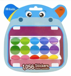 Bazic Polka Dot Sticker Roll 1,056 stickers, Non-toxic, - Picture 1 of 1
