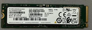 Samsung MZ-VLB256B 256GB M.2 2280 PM981a NVMe PCIe Gen3x4 SSD HP PN:L50351- 001 - Afbeelding 1 van 1