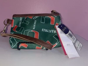 Foco NWT Miami hurricanes wristlet Bag College Product Stocking Stuffer! - Picture 1 of 3