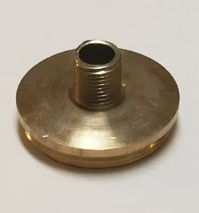 #2 BRASS OIL LAMP ADAPTER FOR #2 OIL LAMP COLLAR LAMP PART NEW 20100JB - Picture 1 of 6