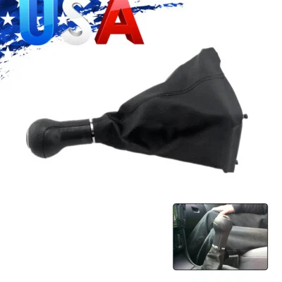 5 Speed ManualGear Shift Knob w/Gaiter Boot Fit For 2002-2012 Volkswagen Jetta - Image 1 of 4