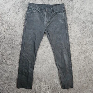 Levis 513 Jeans Herren 32x32 Schwarz Denim Straight Leg Arbeit Freizeit - Bild 1 von 11