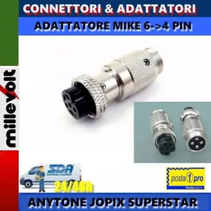 ADATTATORE CONNETTORE MICROFONO JOPIX ANYTONE AT-6666PRO / SUPERSTAR SS9900V - Bild 1 von 3