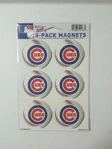 ⚾️⚾️CONFEZIONE DA 6 MAGNETI LOGO CHICAGO CUBS / WINCRAFT SPORTS ⚾️⚾️ - Foto 1 di 1